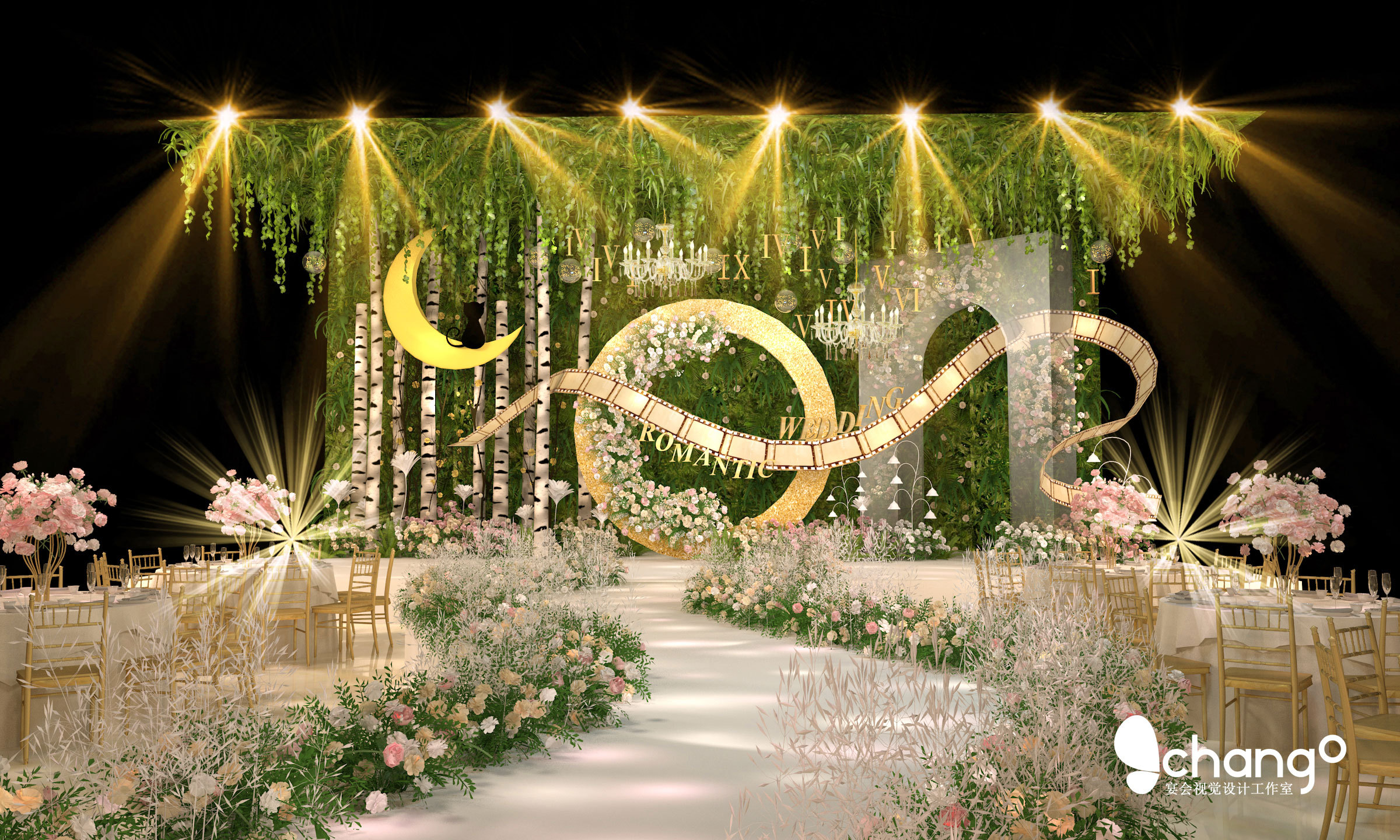 婚礼3d 效果图|三维|场景|辰古婚礼设计 - 原创作品 - 站酷 (zcool)