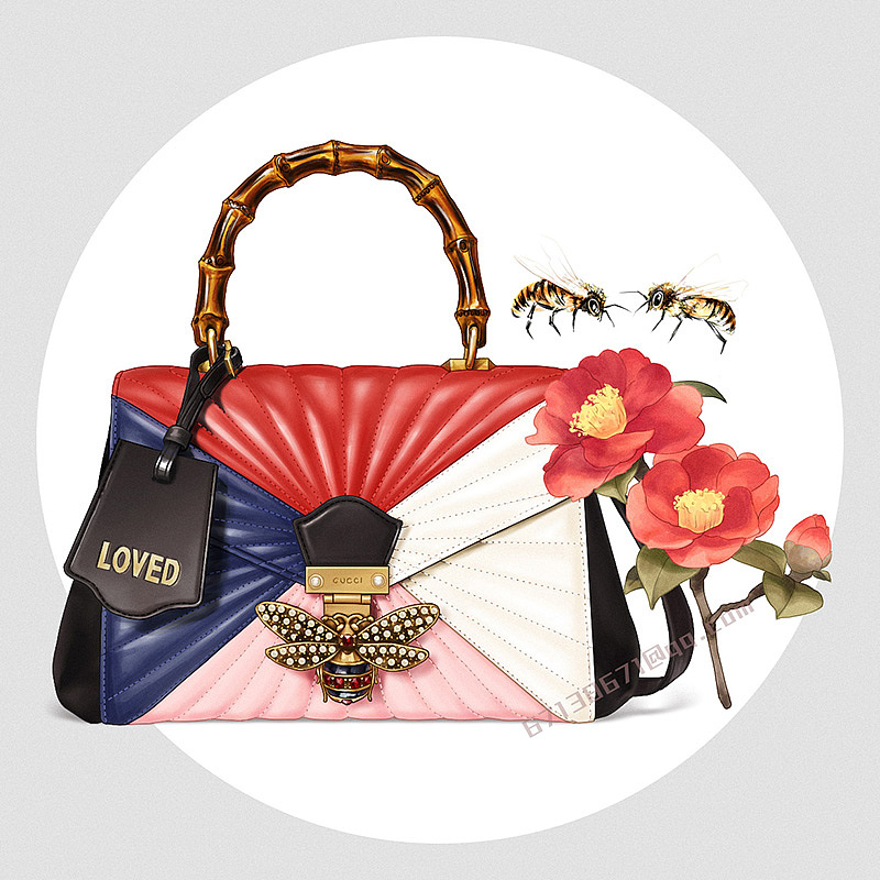 喜欢的包包(chloe/gucci/dior/chanel)插画-不断补充