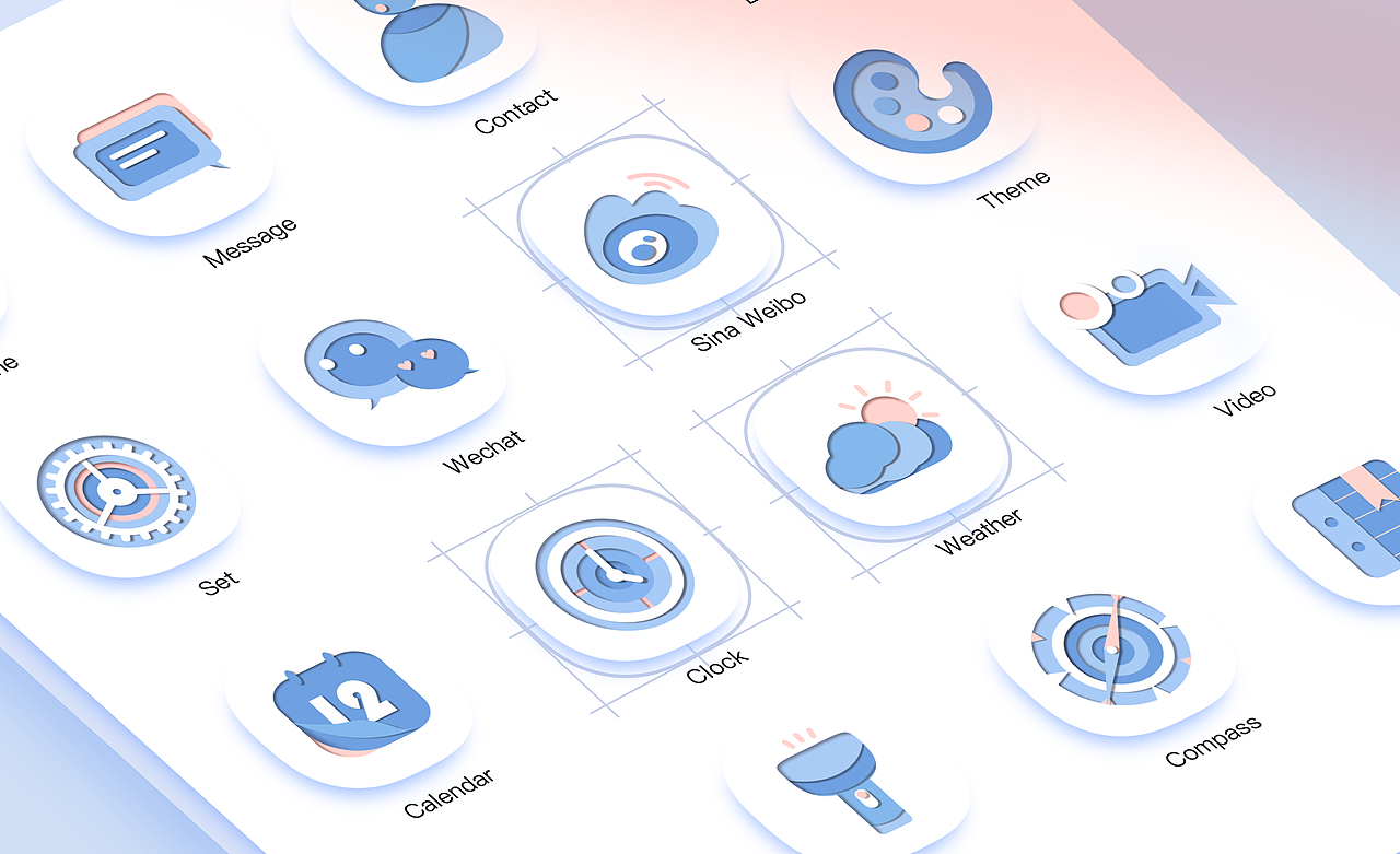 纸上视界-剪纸风手机主题图标