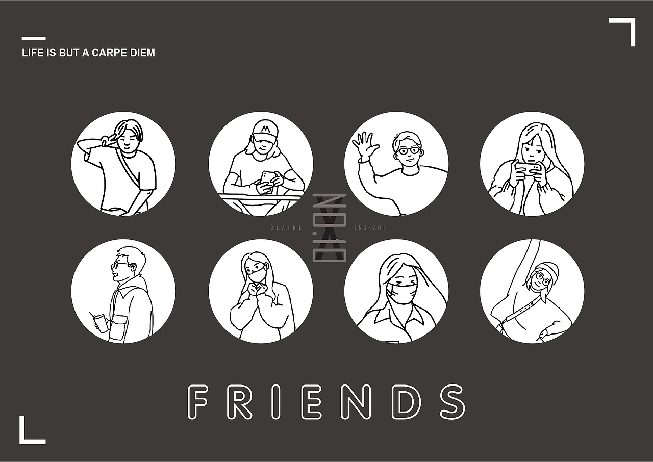 不知名侦探社的小伙伴（图ZMjc4MDk4MjA0） - 创作习作 - 站酷设计师ClaireLee21原创素材 - 站酷ZCOOL