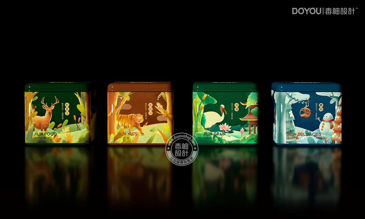 吉林好礼×毒柚设计/物华天宝，美丽吉林，东北文创设计（图ZMjQ4NDU2MzYw） - 包装 - 站酷设计师毒柚包装设计原创素材 - 站酷ZCOOL