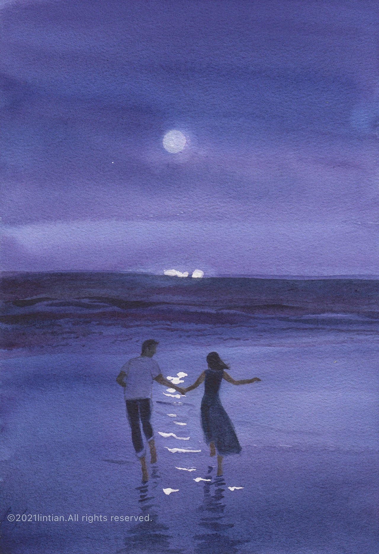 插画里的夏天｜水彩+板绘（图ZMzExOTI4MjQw） - 艺术插画 - 站酷设计师林田lisa原创素材 - 站酷ZCOOL