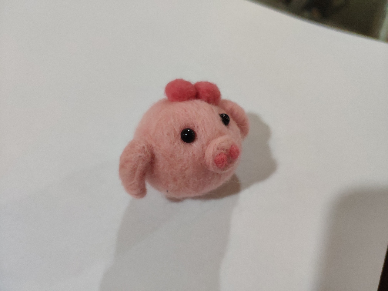 羊毛毡小猪挂件