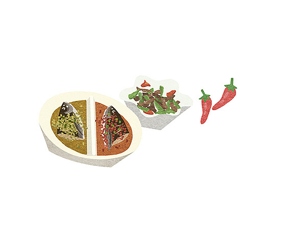 深圳世纪汇手绘美食地图
