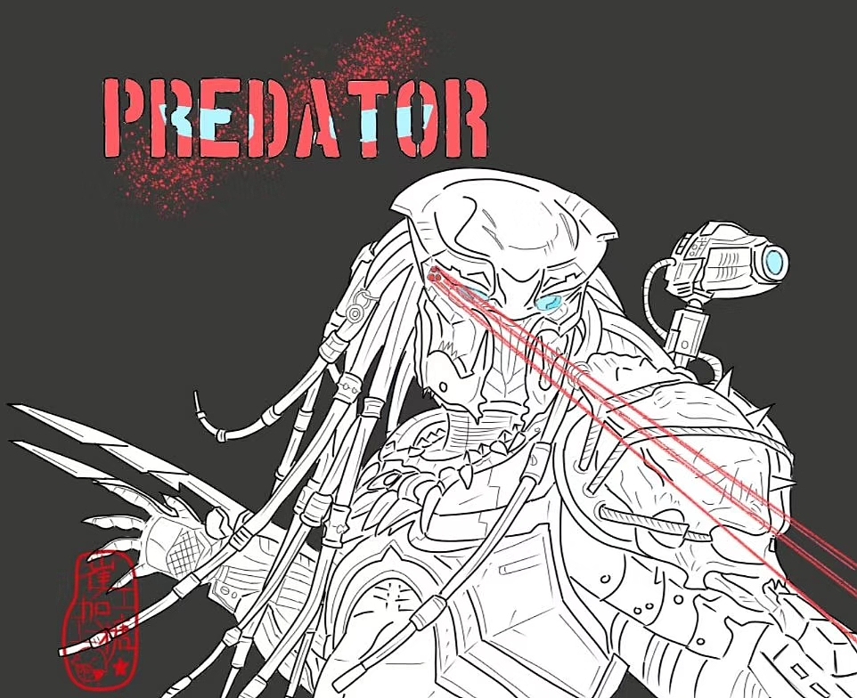 铁血战士电影插画