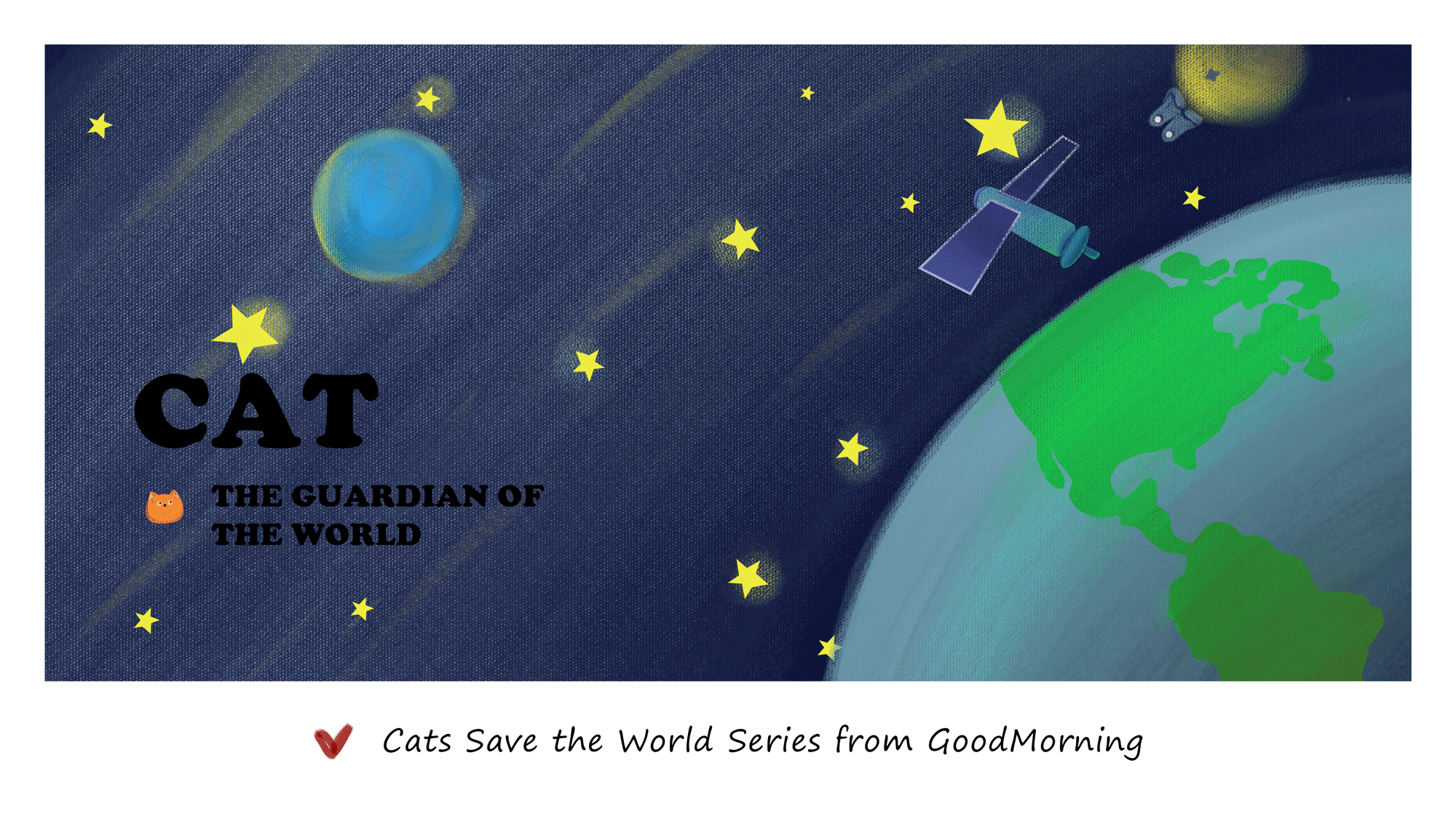 CAT THE GUARDIAN OF THE WORLD（图ZMTQxNDgyNzg0） - 绘本 - 站酷设计师古德猫玲原创素材 - 站酷ZCOOL