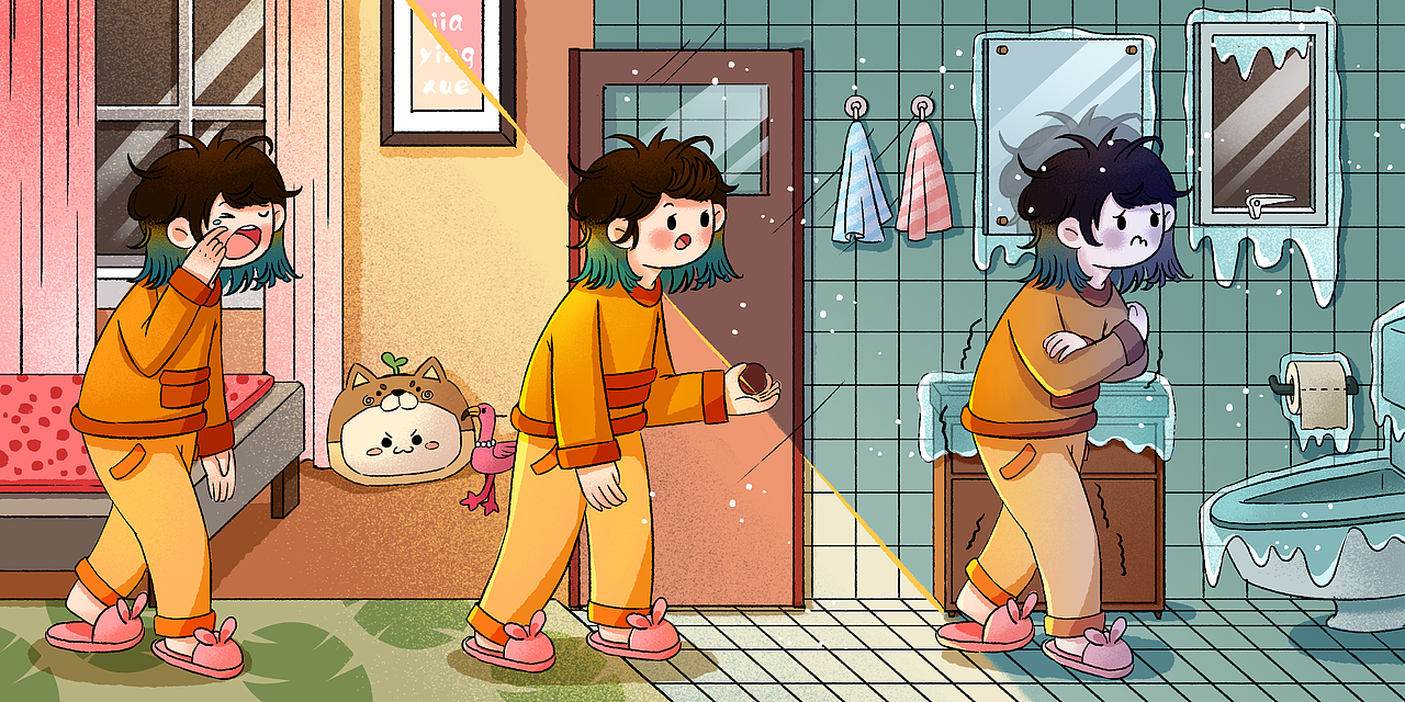 寒流来袭,去卫生间放佛置身北极