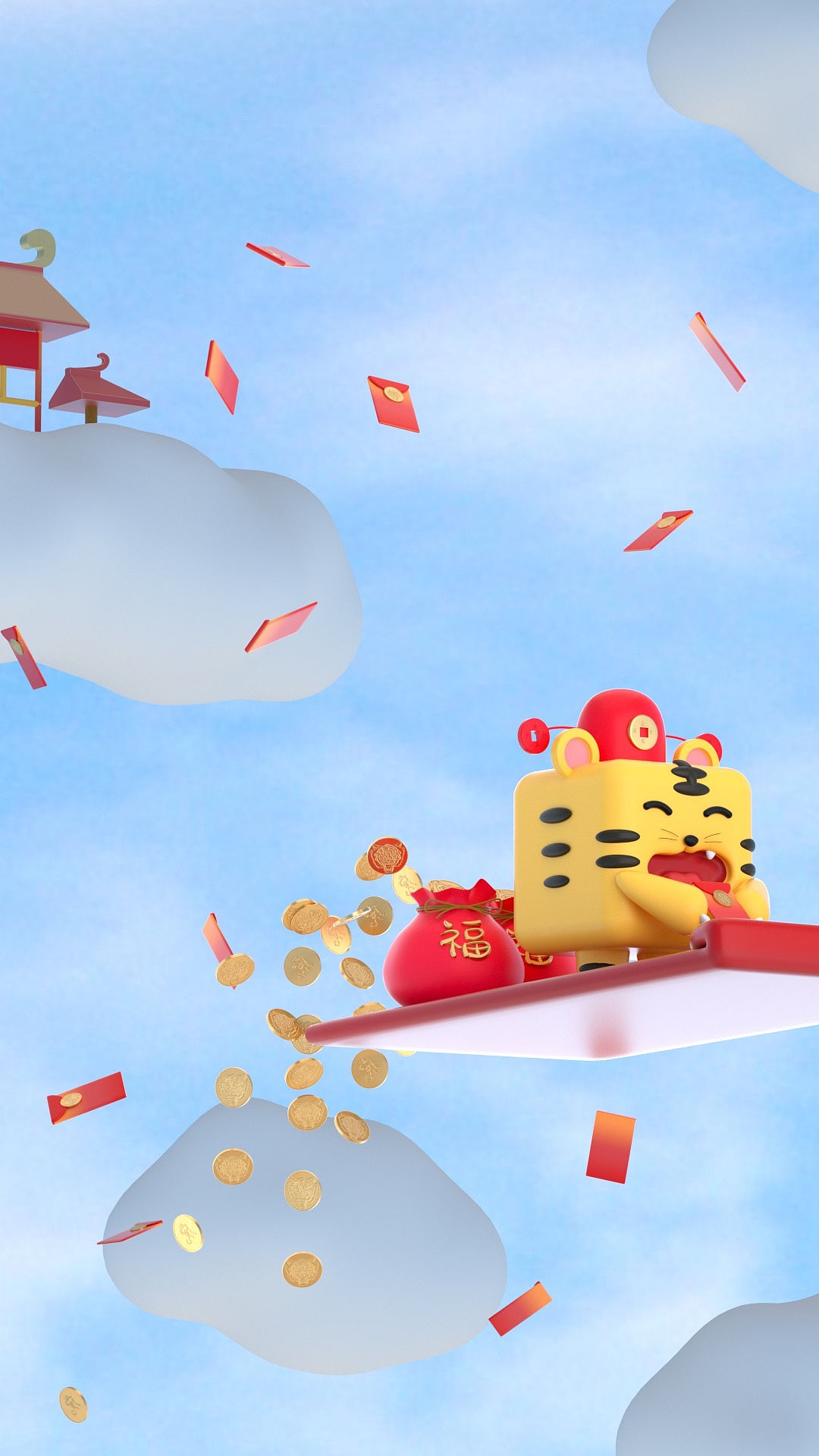 小脑斧祝大家新年快乐，万事如意   