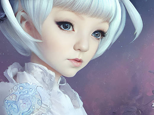 #AI创作实验室#一只可爱的小兔子宝宝，装扮成雪女王，（个人主页-ZNjMwMDU0Njg=） - AI作品 - 站酷设计师股歌ai原创素材 - 站酷ZCOOL