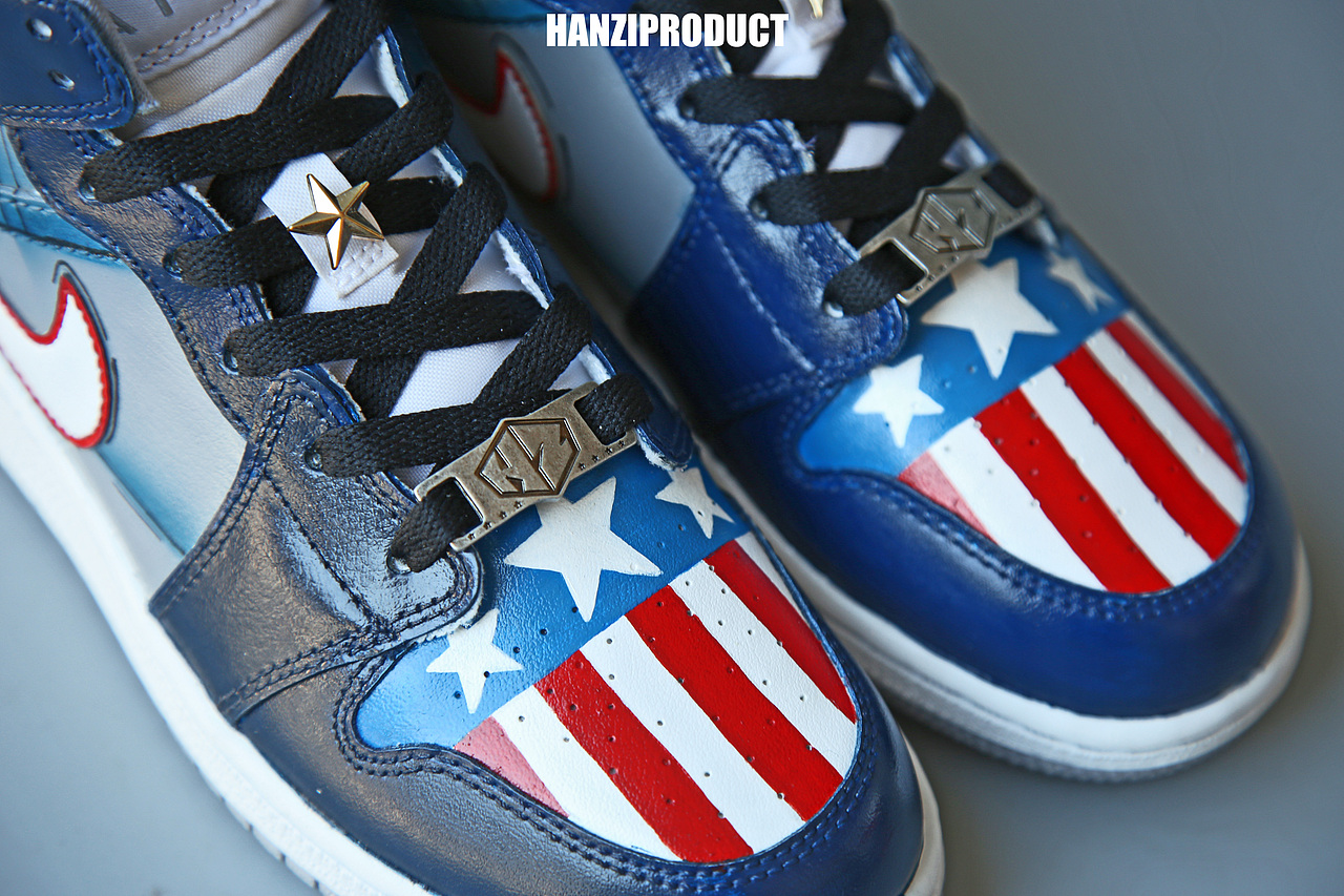 hanziproductairjordan1美国队长球鞋定制