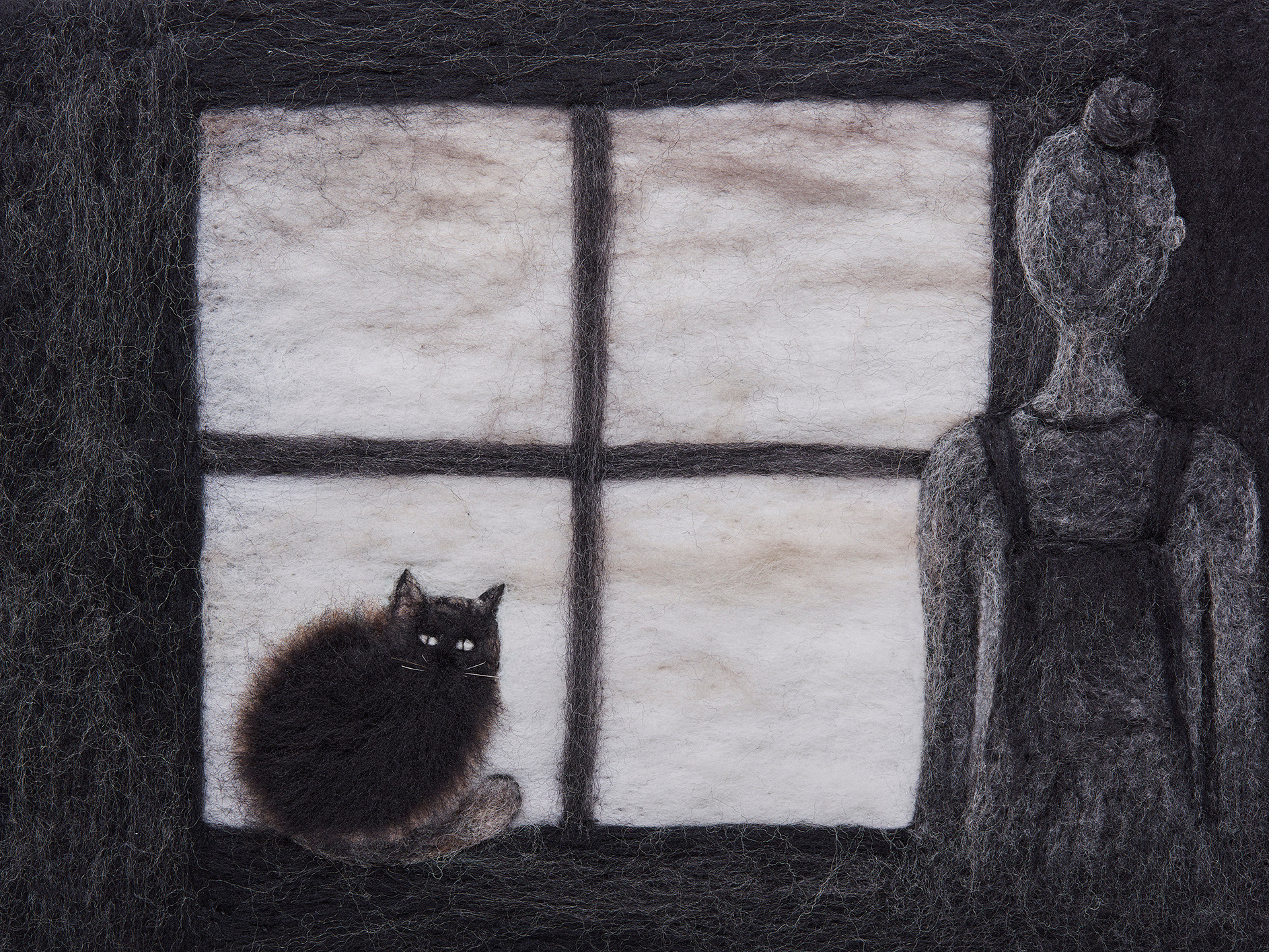 羊毛毡绘本《我与陈野芝的隔窗约定》