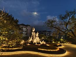 金鸡晓月