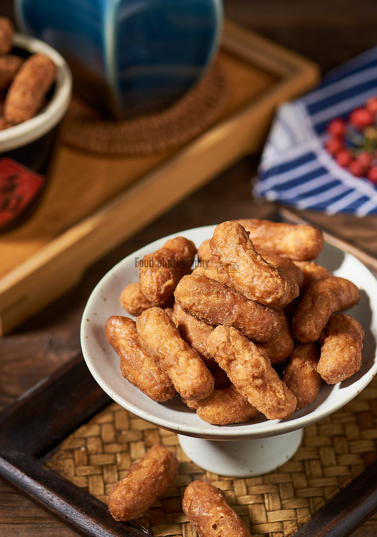 中国风复古淘宝电商拍摄|特产茶点点心|老鱼美食摄影