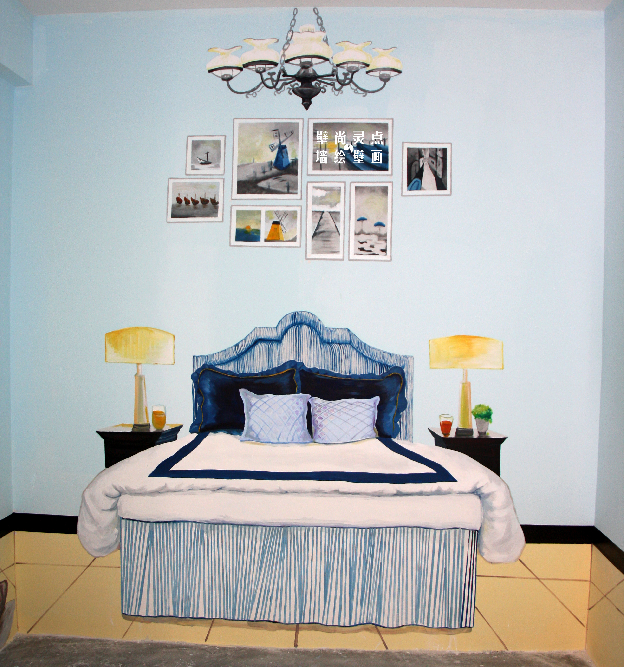 林城国际,3d样板房彩绘.看见的0-0全是画