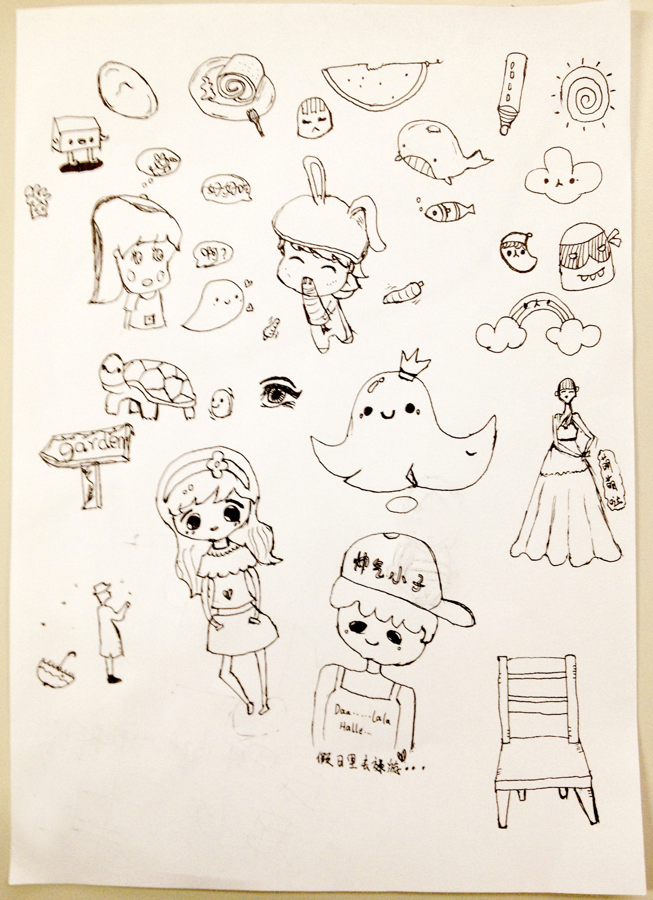 简单手绘|插画|插画习作|小小岳在成长 - 原创作品 - 站酷 (ZCOOL)