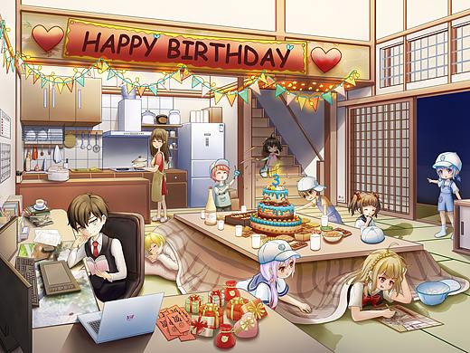 《一家人》（个人主页-ZNDAwODE4ODg=） - 商业插画 - 站酷设计师食梦小妖原创素材 - 站酷ZCOOL