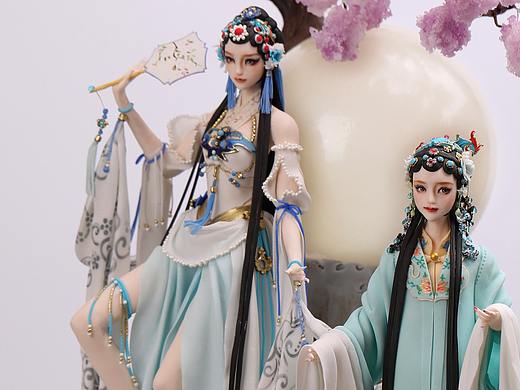 【sk糖王】翻糖蛋糕—古风翻糖人偶作品