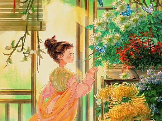 （二十四节气插画）秋分