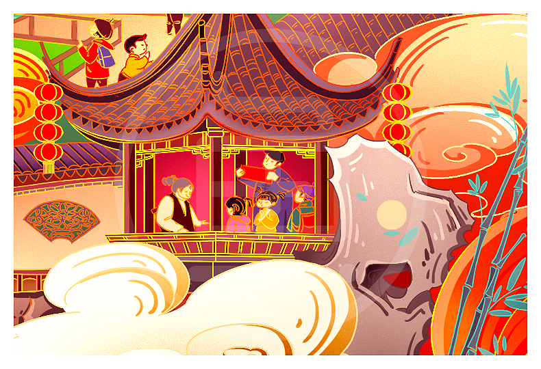 《锦鲤跃新春》希望新的一年，每个人都能成为锦鲤本鲤（图ZMTQwNTQzNzUy） - 商业插画 - 站酷设计师鱼雨桐原创素材 - 站酷ZCOOL