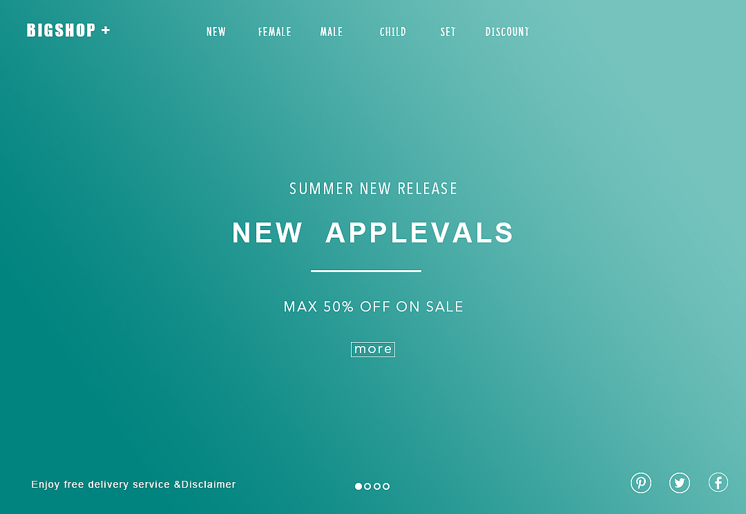 全屏渐变色网站首屏