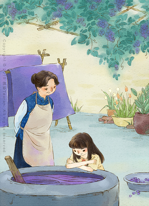 《架花》（图ZMjAyMzYyOTcy） - 儿童插画 - 站酷设计师桃染Lin原创素材 - 站酷ZCOOL