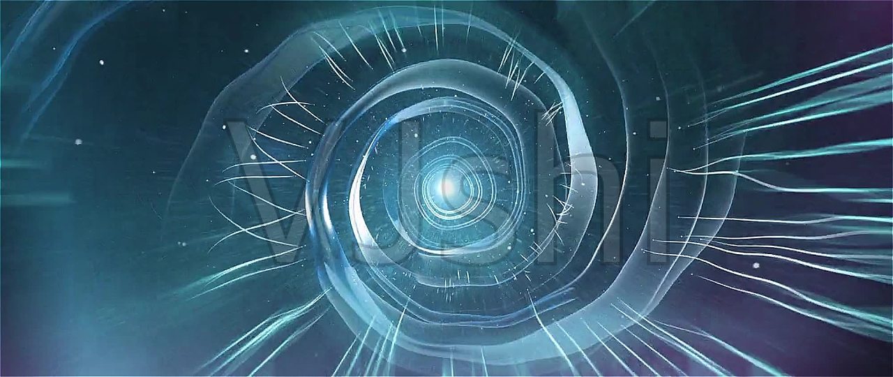 充满科技感的超炫酷全息时光隧道