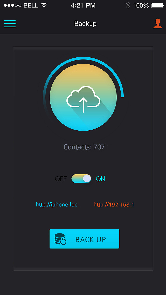 圆环进度效果界面