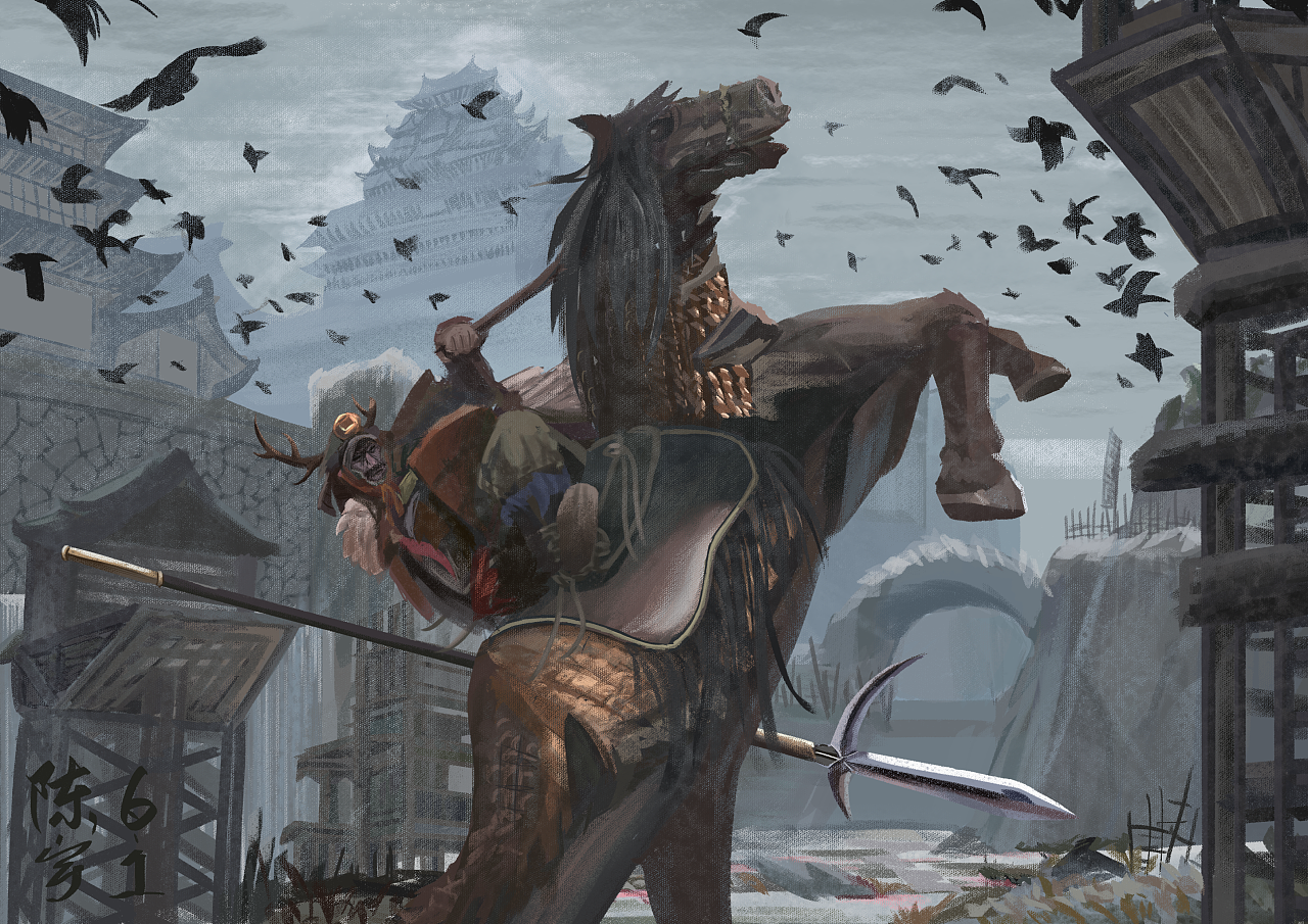 厚涂场景 鬼刑部雅孝