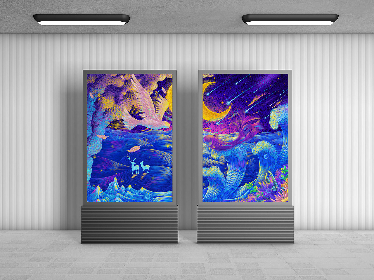 线圈插画 --《意外》（图ZMjc0Njk1MzY4） - 创作习作 - 站酷设计师今也也原创素材 - 站酷ZCOOL