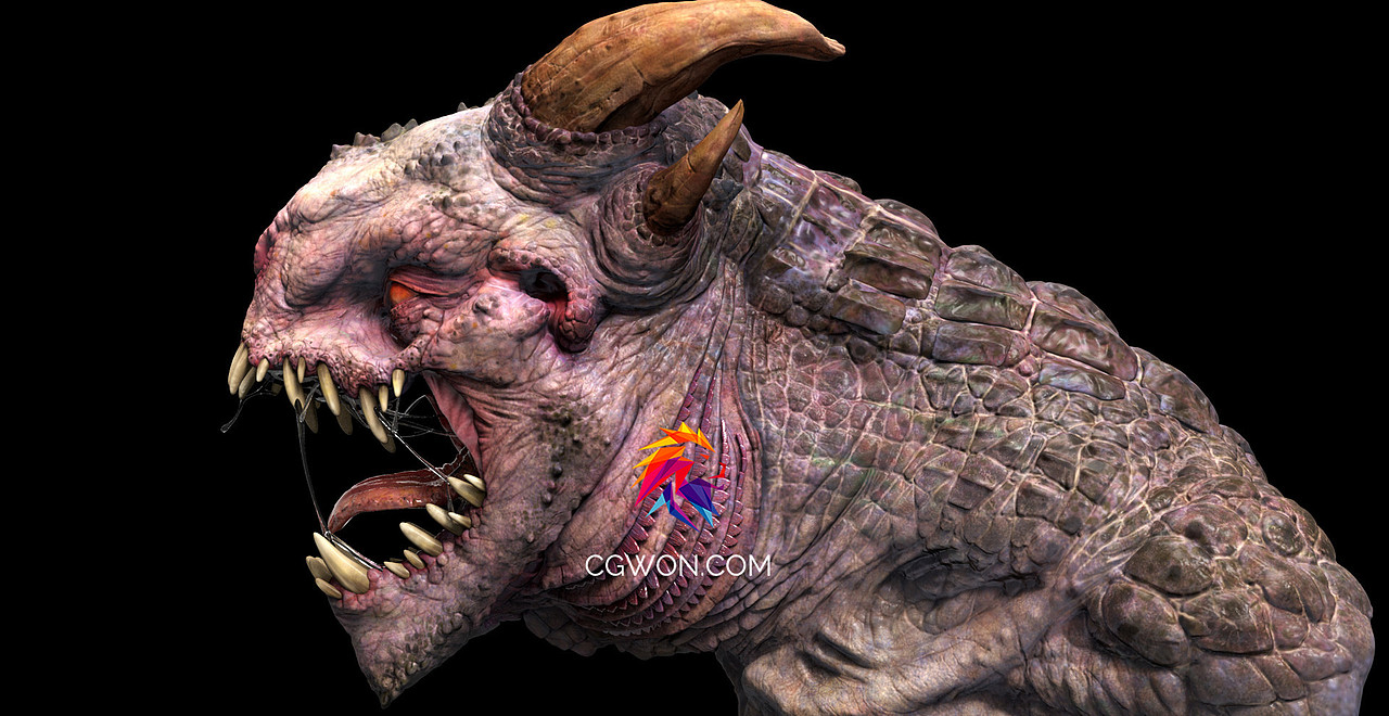 国外讲师zbrush怪物高清模型图