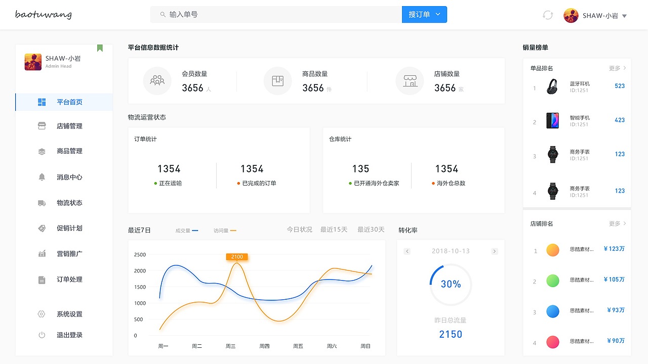 WEB后台界面设计