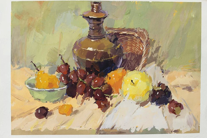 色彩静物（图ZNDA2NTc4ODA=） - 绘画 - 站酷设计师枫桥夜泊6号原创素材 - 站酷ZCOOL