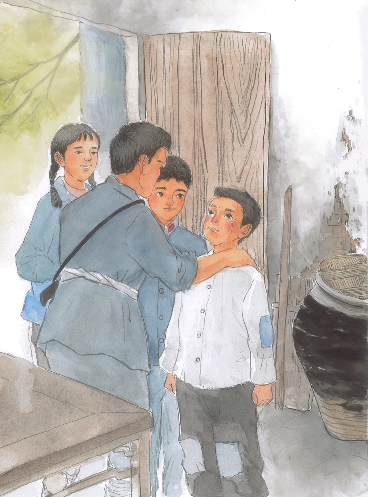 原创作品插画绘本儿童插画117会开花的树0925ai的创作46《每天和每天