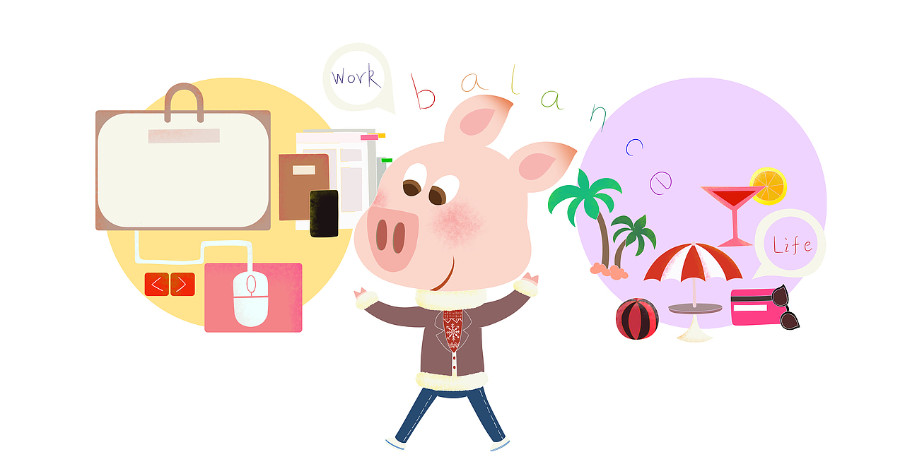 猪年嘛~作品《和猪一样幸福的生活》（图ZMTU2NjA1NDE2） - 儿童插画 - 站酷设计师小孔学姐原创素材 - 站酷ZCOOL