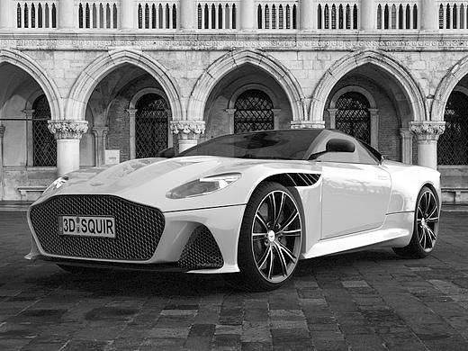 Aston Martin-DBS SUPERLEGGERA 三维摄影（个人主页-ZNDQ0NzEwMDA=） - 机械/交通 - 站酷设计师Mirrors14原创素材 - 站酷ZCOOL