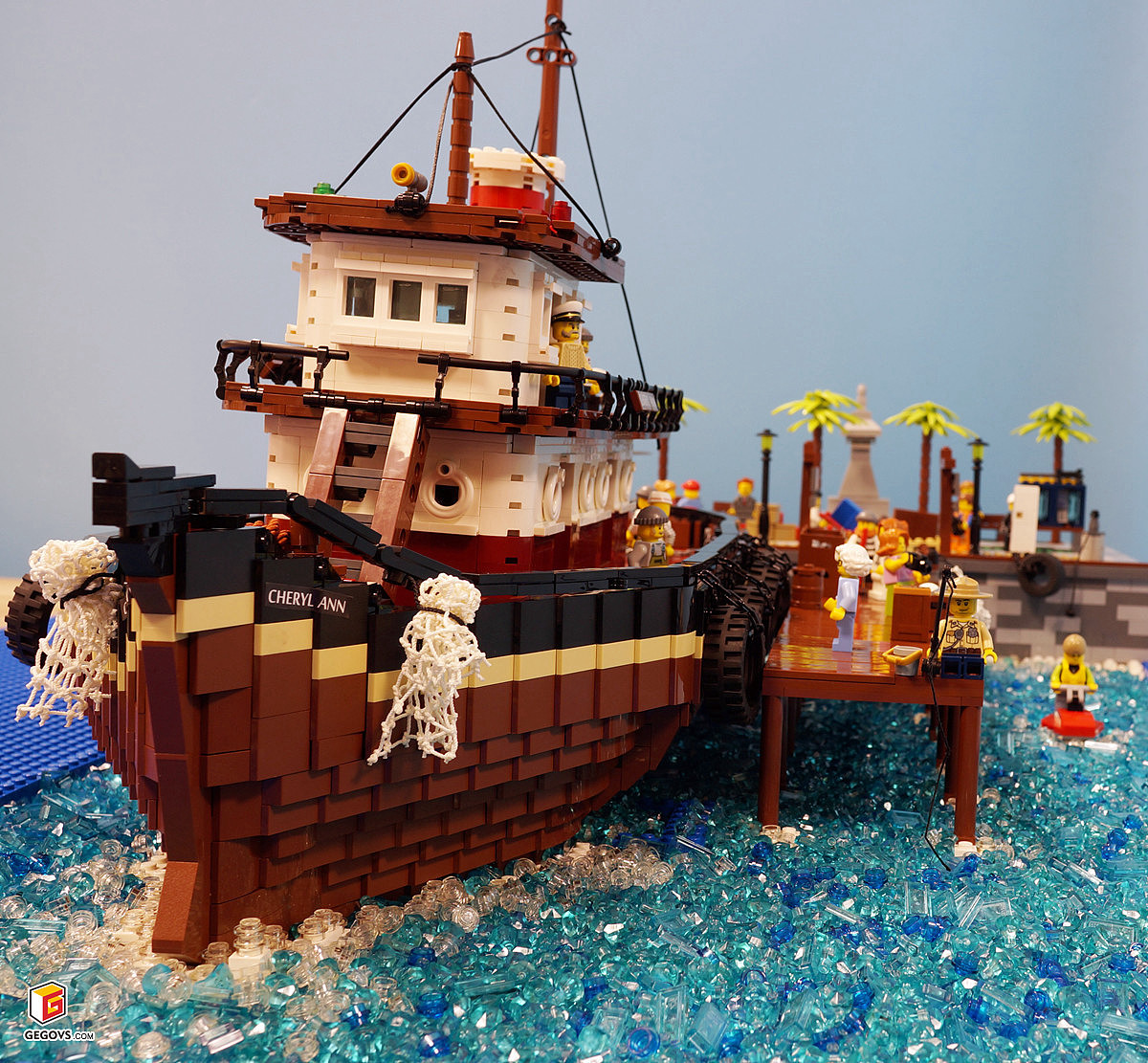 Cheryl Ann Tugboat “谢丽尔安”号美式复古拖船（图ZOTg3NDU4ODg=） - 手办/模玩 - 站酷设计师G.S原创素材 - 站酷ZCOOL