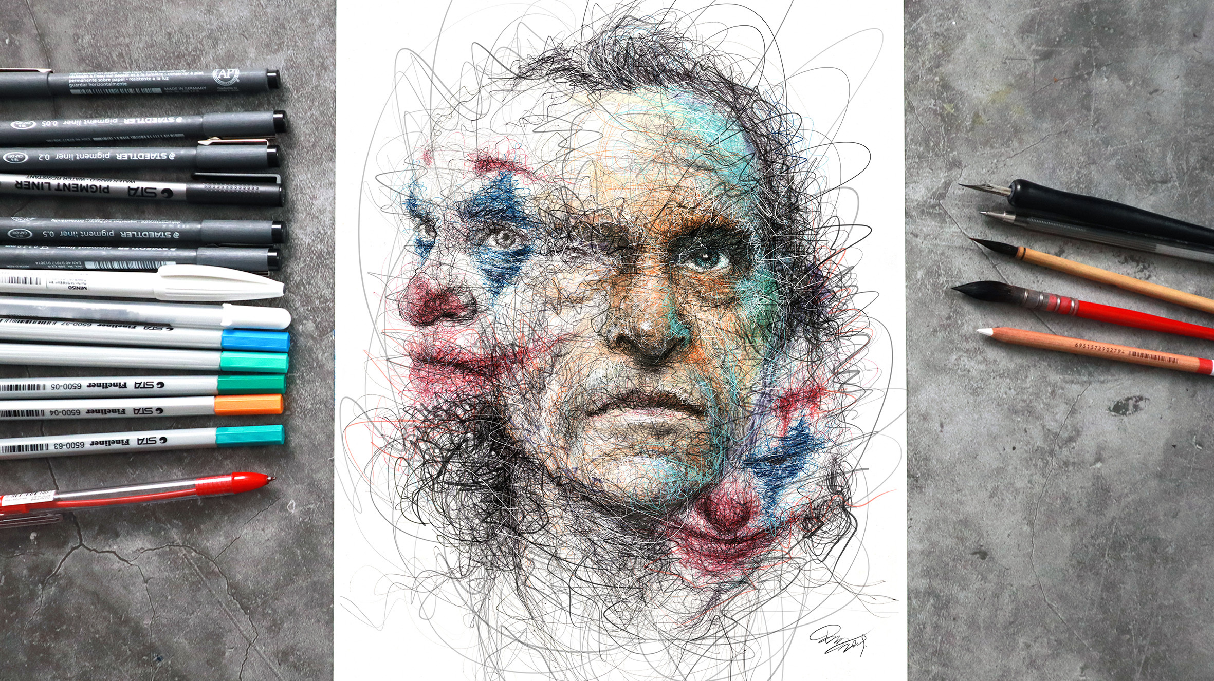 the joker 杰昆小丑 | 飞线涂鸦