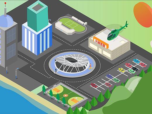 2.5D城市商务片区（个人主页-ZMzgxODc3NDA=） - 其他UI - 站酷设计师来自汪星原创素材 - 站酷ZCOOL