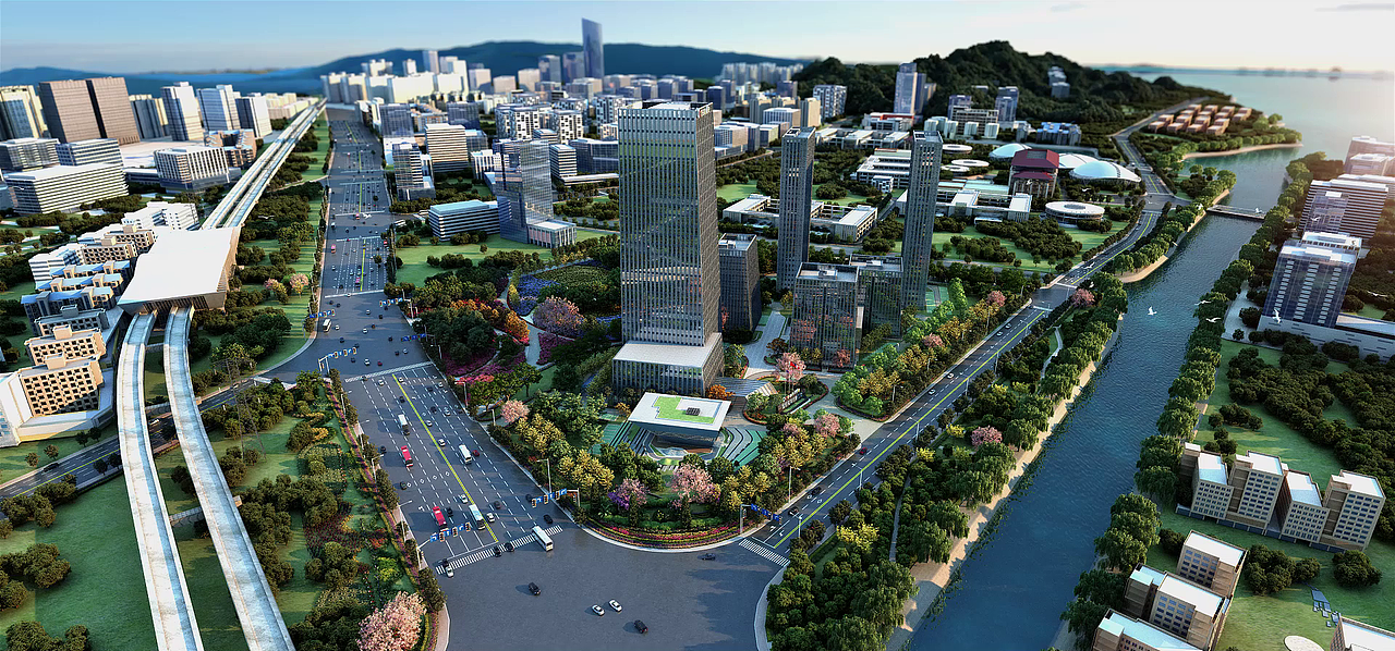 即墨国际创意海洋工坊三维动画（图ZMjE5Nzg0MDYw） - 建筑/空间 - 站酷设计师青岛灵境数字原创素材 - 站酷ZCOOL