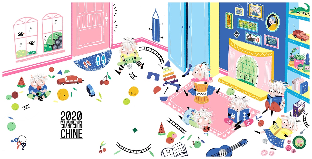 儿童绘本（图ZMjI4Mzg1MjIw） - 商业插画 - 站酷设计师Double_Sept原创素材 - 站酷ZCOOL