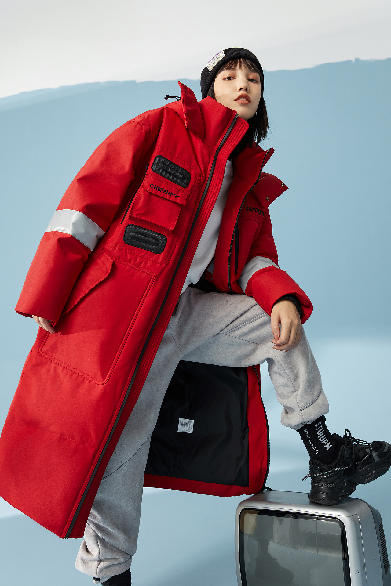 冬季羽绒服拍摄