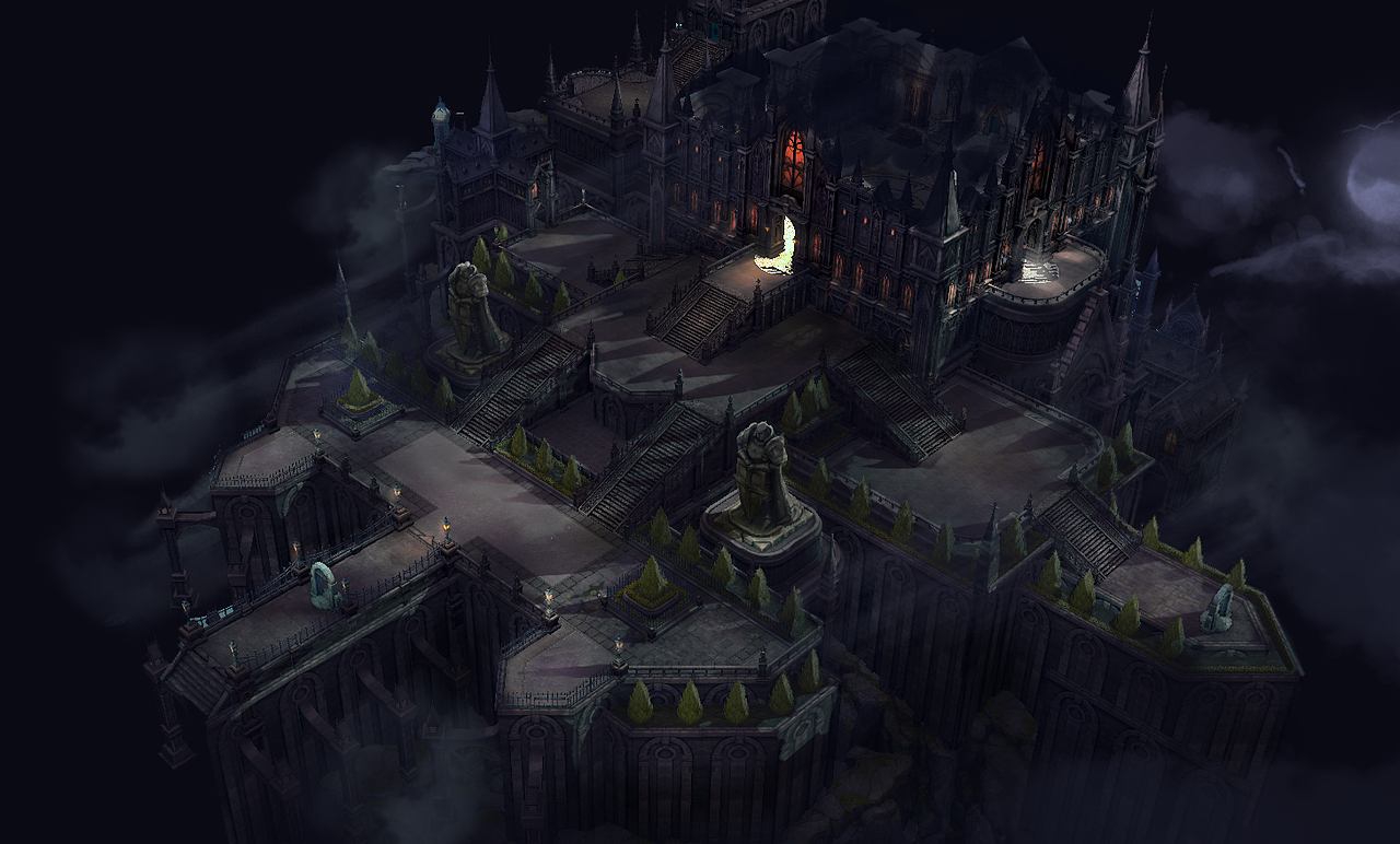 17年场景原画中世纪游戏