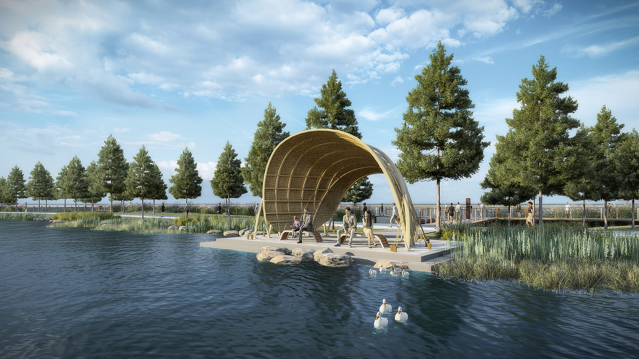 湿地公园-环境提升工程设计|空间|景观设计|景观设计_江屿 - 原创作品