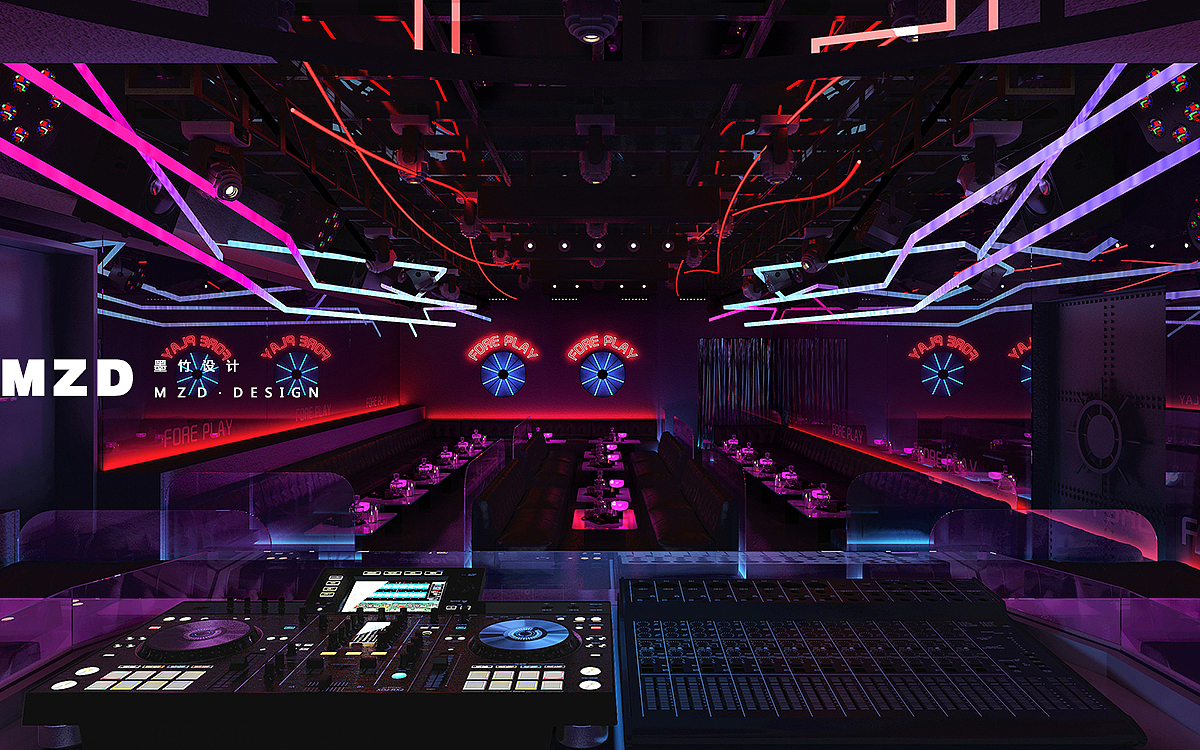 《FOREPLAY HIPHOP BAR》墨竹专业酒吧设计