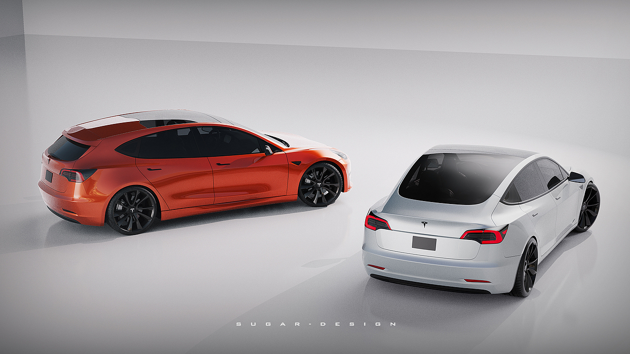 特斯拉最便宜的两厢车即将驾到！（图ZMjY2Mzk3OTE2） - 交通工具 - 站酷设计师sugarchow原创素材 - 站酷ZCOOL