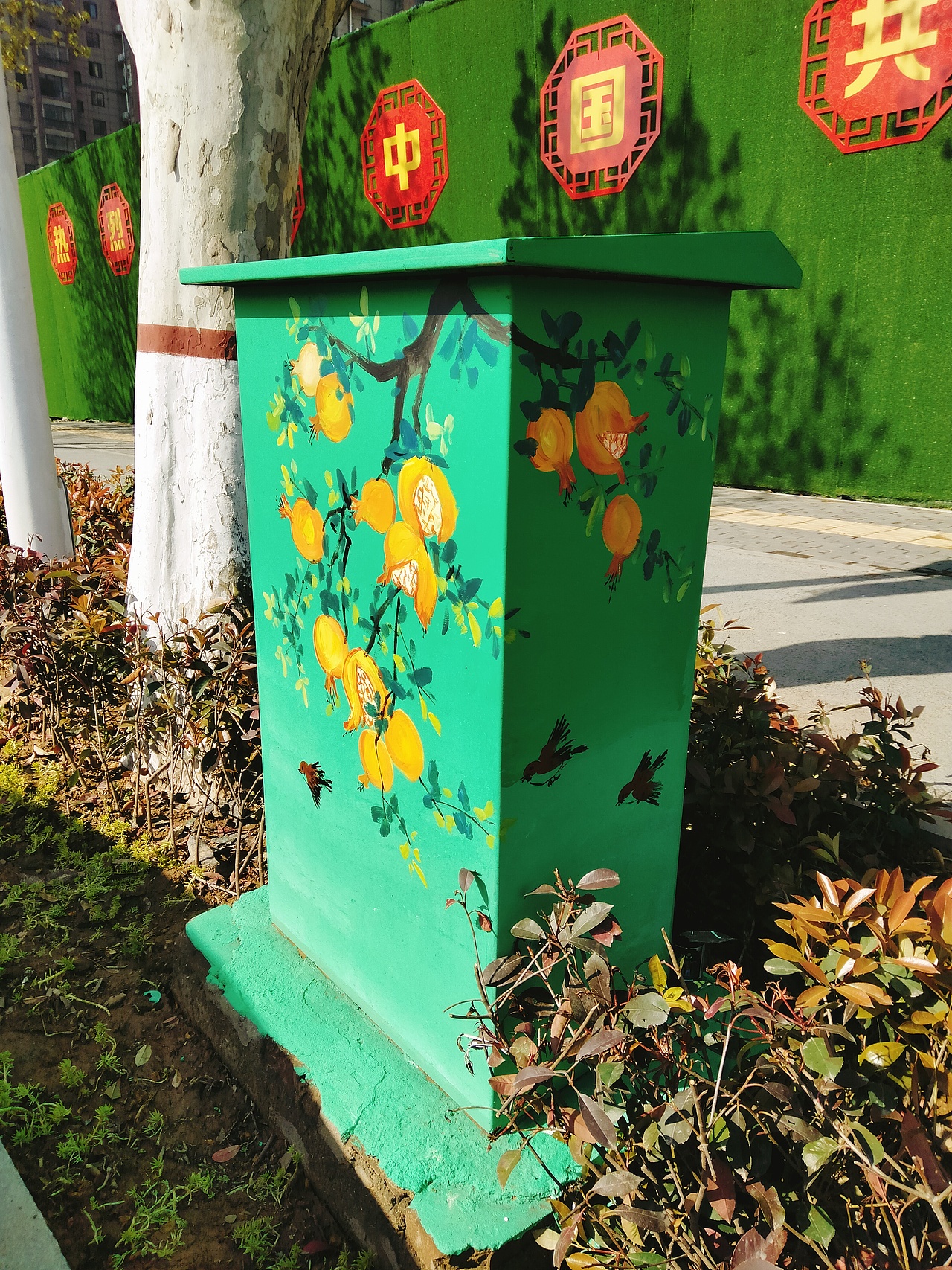 电表箱彩绘油画墙绘