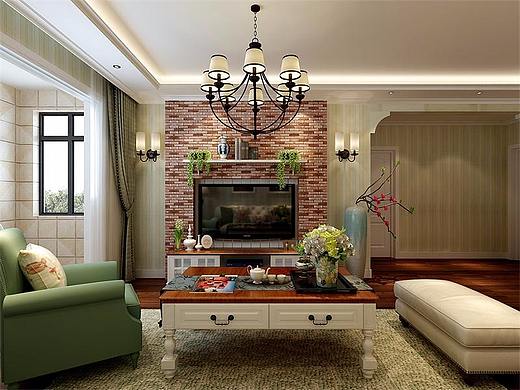 郑州万科大都会装修140平四室-田园风把媳妇当公主宠啊