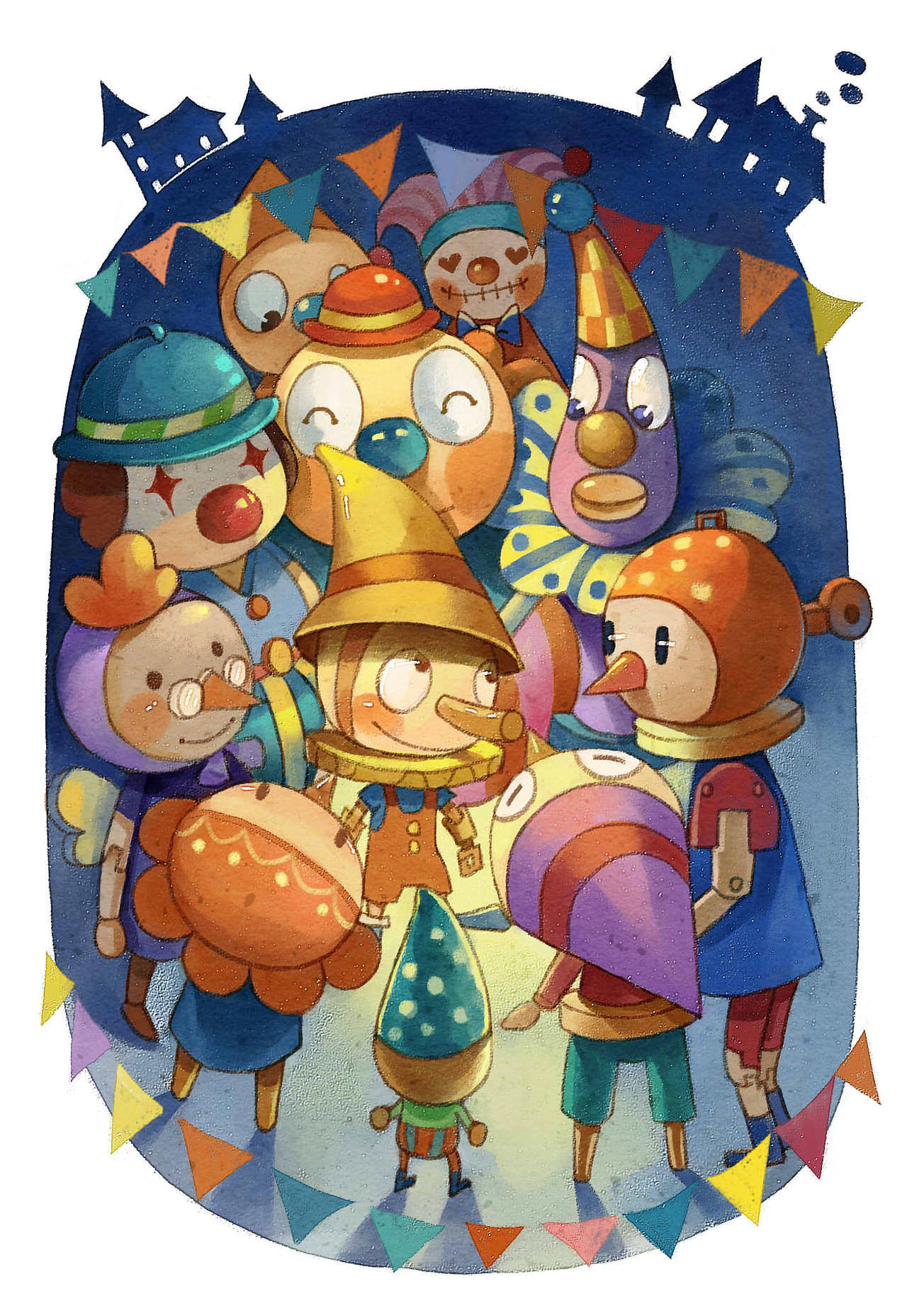 《匹诺曹》系列插图