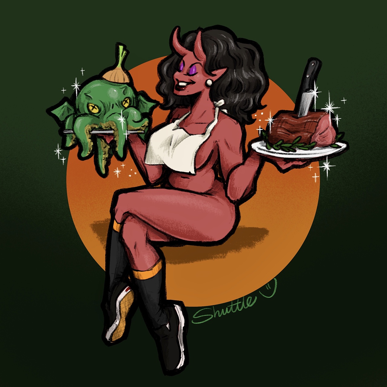 涂鸦洋葱佐末日支配者和普通的腱子肉