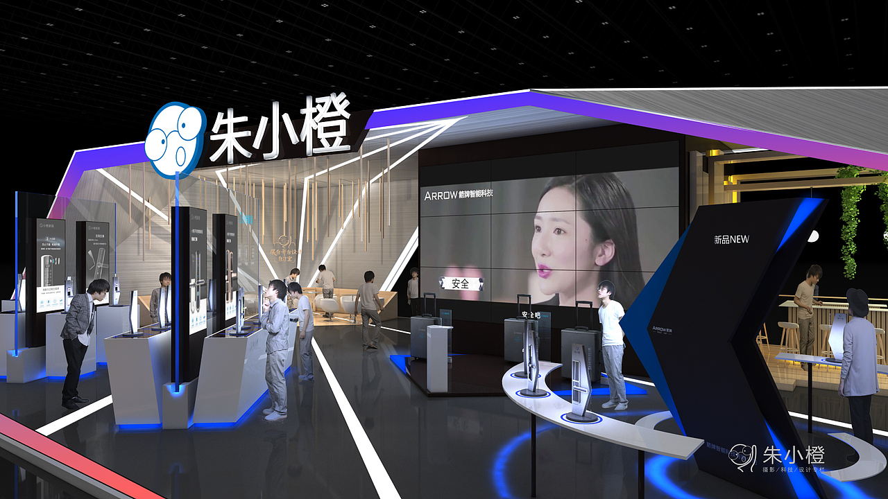 一个酷炫的几何切面展台设计（图ZMTI4MTY4NTE2） - 其他三维 - 站酷设计师朱小橙沐涟渔原创素材 - 站酷ZCOOL